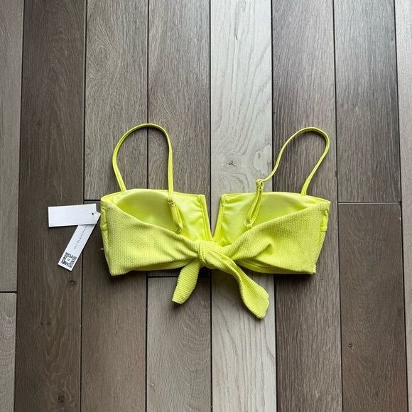 Sanctuary Swim Lime Love Bright Yellow Bikini Top | NWT | Size: Large | - Picture 4 of 6